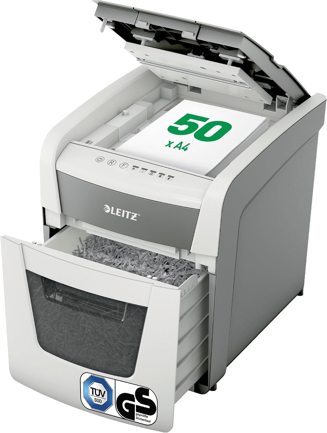 Leitz IQ Autofeed Small Office Aktenvernichter, Automatisch, Vollautomatisch, Büro, 80 g, 28 mm, 20 l, 430 mm, Dauerbetrieb