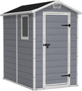 Keter Manor 4 × 6S Gartenhaus wetterfest 3.8m3, Praktisch, 198 cm, Kunststoff