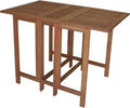 Esstisch Doppel Klappentisch Balkon Tisch 107 gartenmoebel-einkauf, 74 cm, Eukalyptus geölt, Zertifiziert, braun