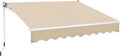 Yaheetech Einziehbare Markise, 250 cm, 200 cm, 25 cm, 280 g, 12,6 kg, 14,5 kg, Kunststoff