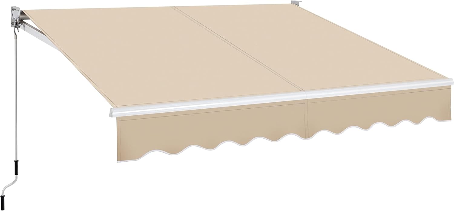Yaheetech Einziehbare Markise, 250 cm, 200 cm, 25 cm, 280 g, 12,6 kg, 14,5 kg, Kunststoff