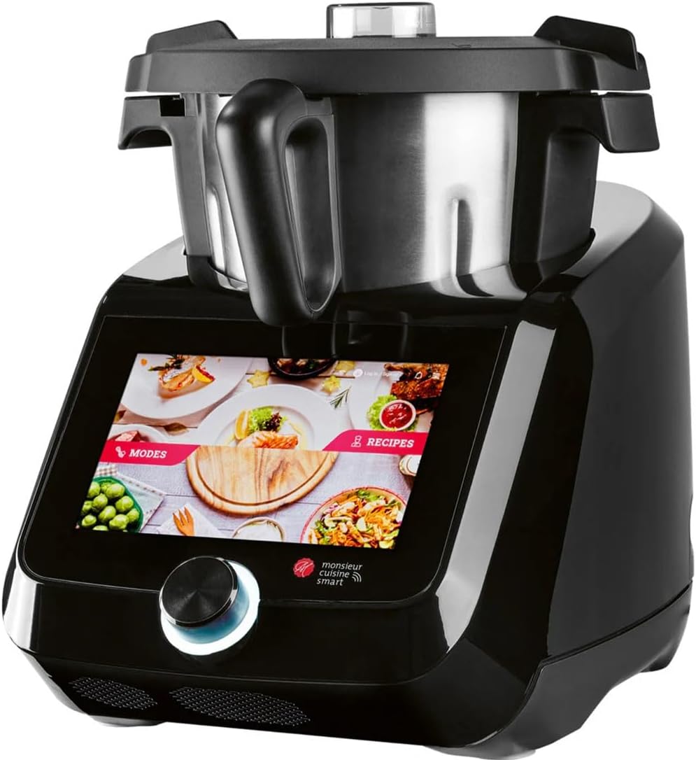 PSIDE SILVERCREST Monsieur Cuisine Smart BLACK EDITION »SKMS 1200 B1«, 37,5 cm, 1200 W, WLAN, App, Schwarz
