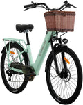 Cysum X-City Elektrofahrrad für Erwachsene, Damenfahrrad, Stadtfahrrad, 25 km/h, 160-185 cm, 1,95 Zoll, 48 V, 500 Wh
