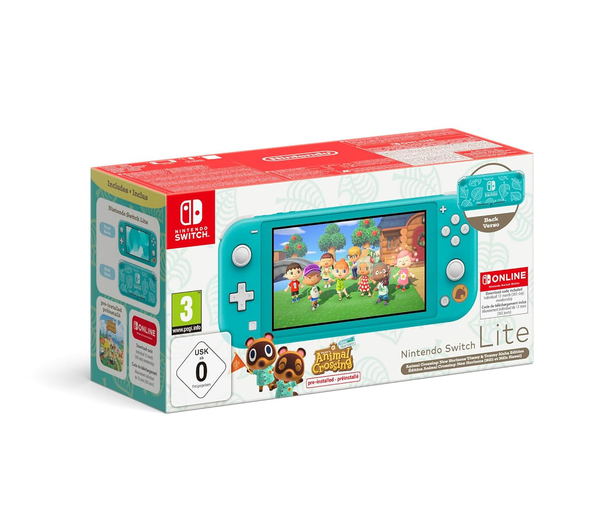 Nintendo Switch Lite Animal Crossing: New Horizons Nepp-und-Schlepp-Edition Switch, Für unterwegs