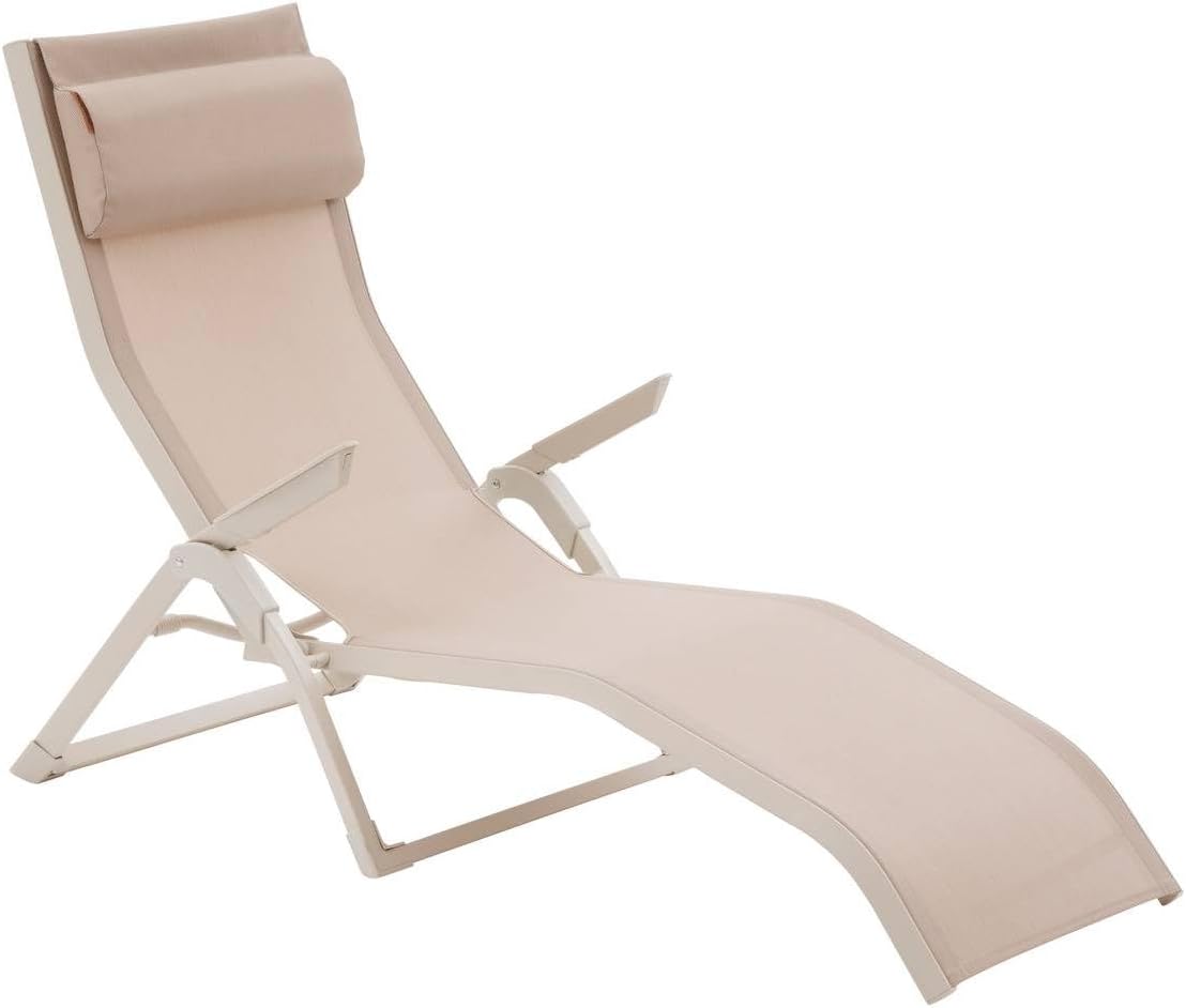 Hespéride - Decima Sonnenliege, 580 g, 5,7 kg, Aluminium