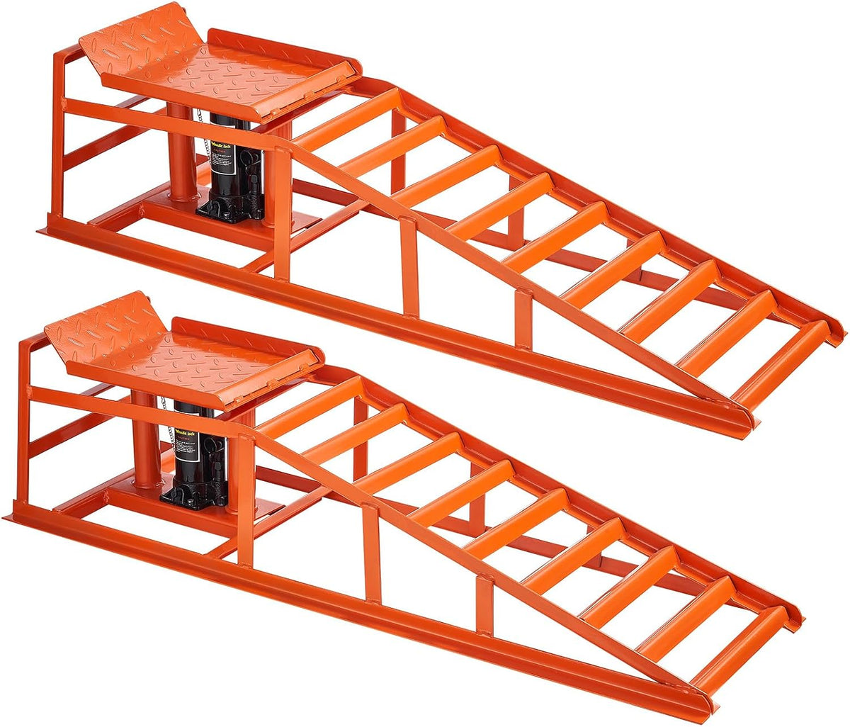 VEVOR hydraulische Autorampen Auffahrrampen 2 STK. 27-36 cm Hubhöhe, 10-14,2 Zoll, 270–360 mm