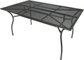 DEGAMO Gartentisch Classic 90 × 150 cm rechteckig, Streckmetalltisch, 73 cm