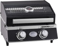 RÖSLE Gasgrill BBQ-Portable VIDERO G2-P, Tischgrill, Balkongrill, Garten, 32,5 cm, 13 cm, 34,7 cm, 2,2 kW, Edelstahl