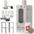 ITA Räucherofen 7012 - Smoker Set mit Rauchgenerator, Räucherschrank, Tisch, 1 kg, 81 cm, 28 cm, 40 cm, 6-7 Kg, 1 mm