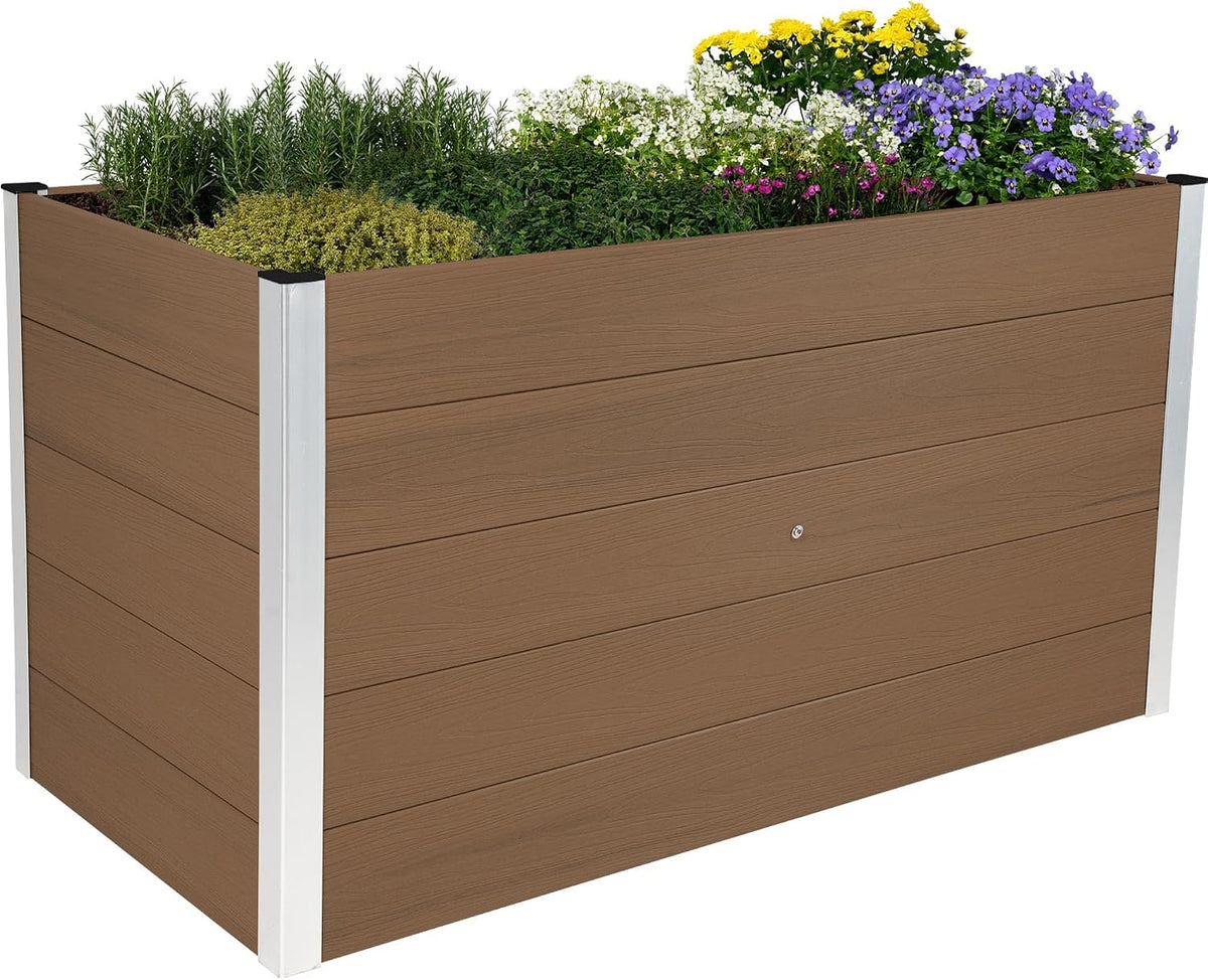 Dobar XXL Hochbeet aus WPC, Garten, 75 cm, Kunststoff