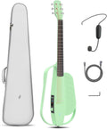 Enya NEXG SE Guitar Set - 38 Zoll Grün Kohlefaser Professional Gitarre Smart Audio, Lautsprecher, 30 W, App