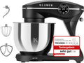 KLAMER Küchenmaschine 1800 W, Heißluftfritteuse, 7,6 kg, 1,5 kg, 5 l, Edelstahl, Schwarz