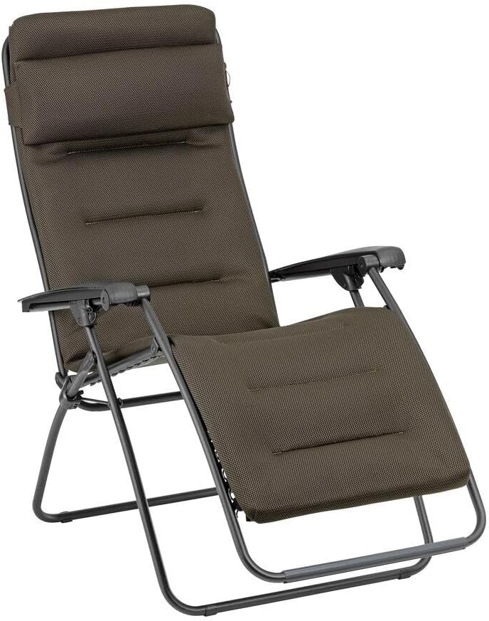 Lafuma MOBILIER - Gepolsterte Zero-Gravity-Relaxliege-Garten - Rsx Clip - AirComfort, Liegestuhl, 163 cm, 17 cm, 7,9 kg