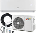COSTWAY 12000BTU Split Klimageräte, Mini-Split-Klimaanlage, Ventilator, 3,4 kW, 8 l, 53 °C, 20 °C, 22 dB
