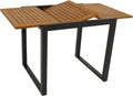 DEGAMO Gartentisch Balkontisch ausziehbar RIVELLO 80/120 × 70 cm, Praktisch, Aluminium