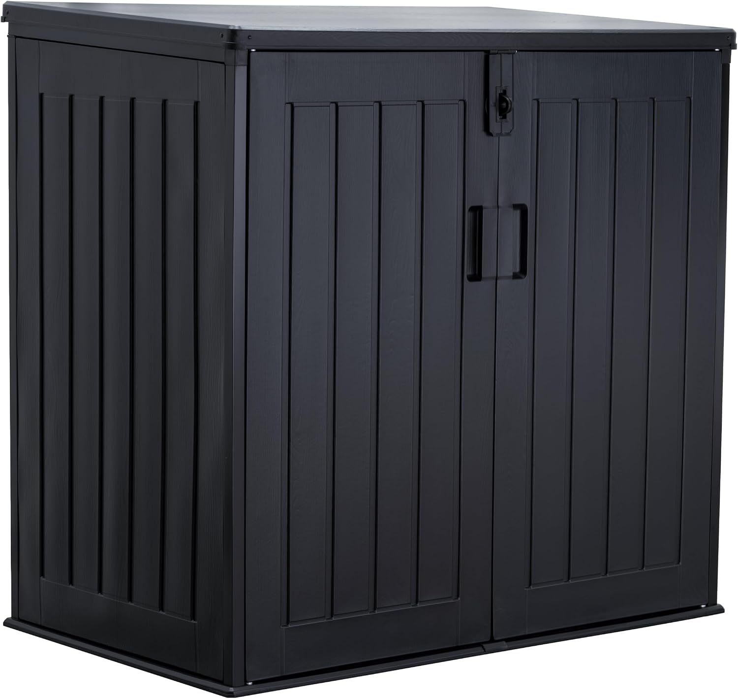 Koll Living Mülltonnenbox Soraya mit 775 Liter aus Kunststoff in Holzoptik, Spielzeug, Garten, 112,5 cm, 109,5 cm