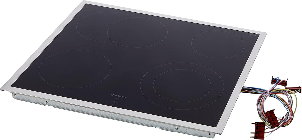 Siemens iQ300 Elektrokochfeld EA645GN17, Einbau-Elektrokochfeld, Glaskeramik-Kochfeld, 21 cm, Edelstahl